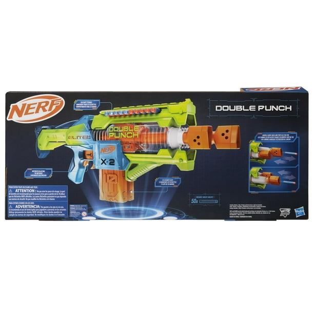 Nerf Elite 2.0 Double Punch Motorized Dart Blaster - Walmart.ca