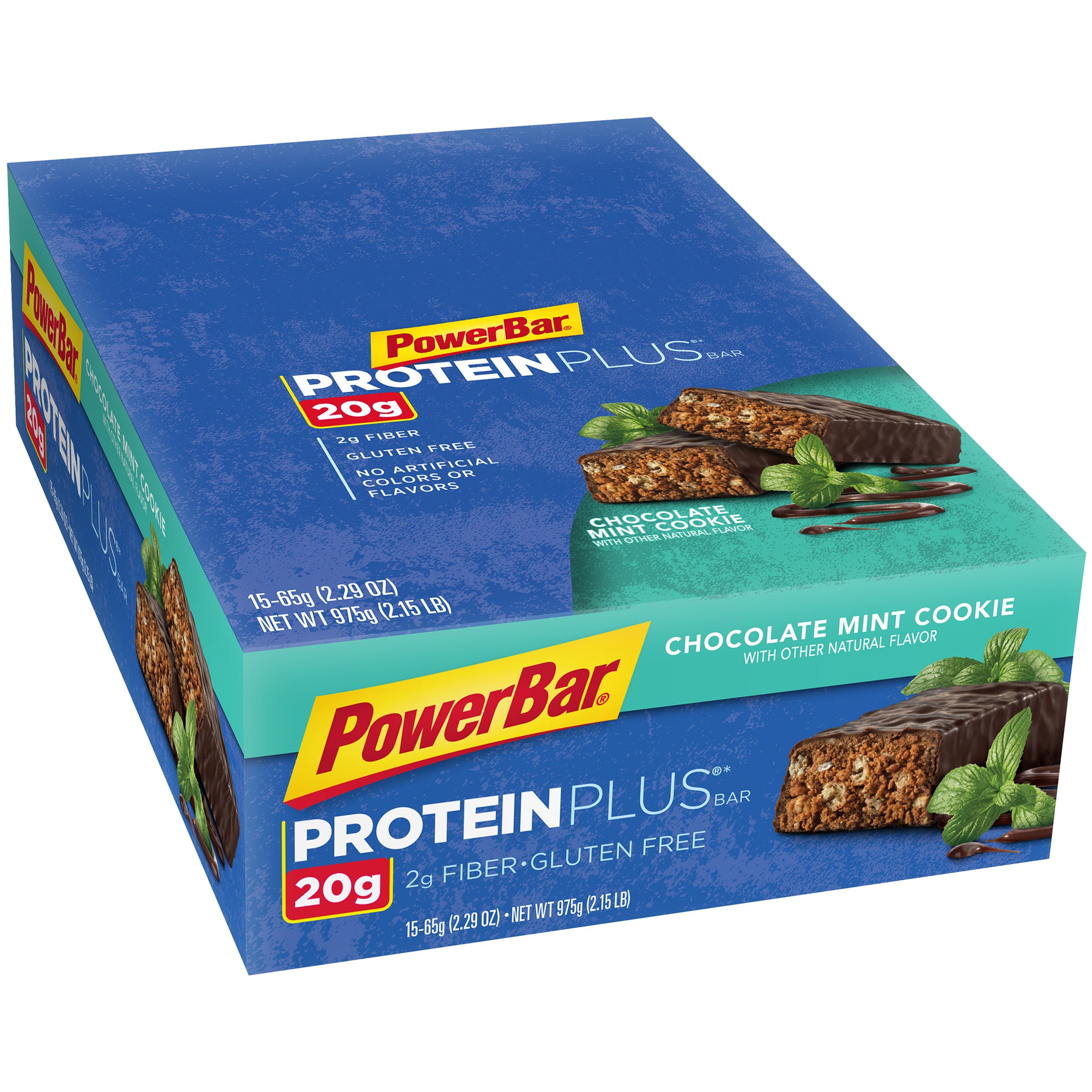 PowerBar Protein Bar, Chocolate Mint Cookie, 20g Protein, 15 ct