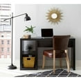 thumbnail image 2 of Better Homes & Gardens Cube Storage Office Desk, Black, 2 of 7