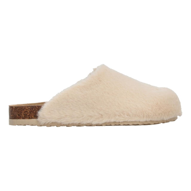 Pantuflas Mujer Berlín Beige Casual Con Peluche Para Dama beige 23 MX
