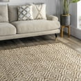 thumbnail image 6 of nuLOOM Alanna Diamond Jute Area Rug, 2' 6" x 8', Runner, Alanna Natural, 6 of 6