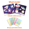 thumbnail image 2 of Skillmatics Dot It Outer Space Sticker Art Activity Set with 500 Plus Stickers Mess Free Travel Craft Kit for Kids Ages 3 to 7, 2 of 6