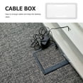 thumbnail image 3 of FRCOLOR 2Pcs Desk Grommets Desktop Cable Hole Covers Rectangular Cord Hole Plugs Plastic Wire Hole Cover, 3 of 8