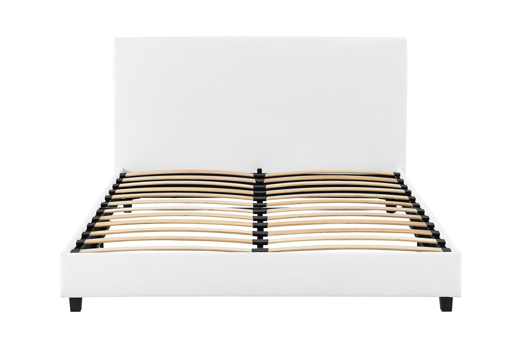 Mainstays Faux Leather Platform Bed Multiple Sizes Multiple Colors