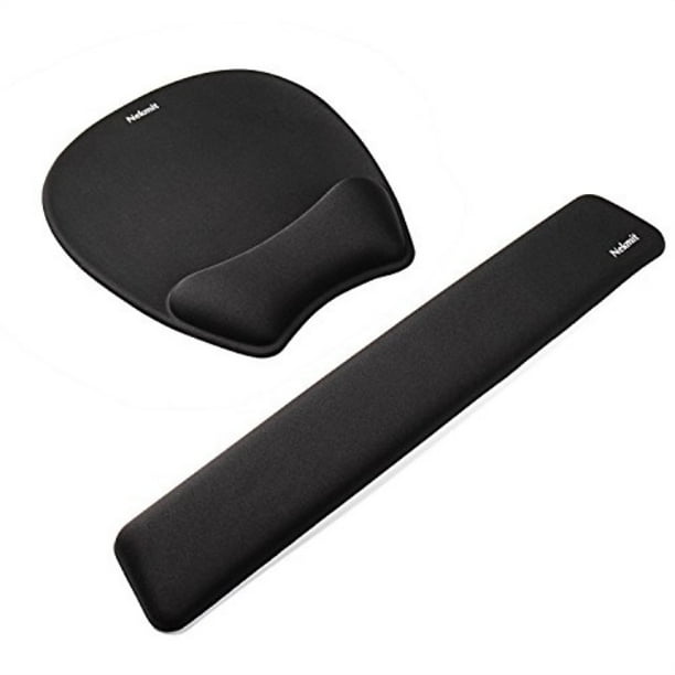 nekmit memory foam non slip keyboard padding ergonomic wrist rest beads