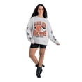 thumbnail image 3 of Women's Gameday Couture  Ash Cleveland Browns Resilience Relaxed Rhinestone Pullover Sweatshirt, 3 of 6