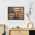 thumbnail image 6 of Lsque Deer American Flag Wall Print Wall Art – Decorative Picture for Living Room, Bedroom, and Office (Horizontal), 6 of 6