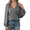 Grey, variant on Deep V Neck Womens Tops Fall Long Puff Sleeve Shirts Dressy Casual Tunic Blouses