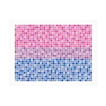 Canvas Wall Art - Tom Quartermaine 'Abstract Circle Bisexual Pride Flag' Wall Art for Living Room, Bedroom, or Office Décor by Trademark Fine Art - 24 x 18 Inches