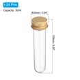 thumbnail image 2 of Unique Bargains 30ml Plastic Test Tubes with Screw Caps, 24Pcs 109x24mm Tubes for Party Decoration Lab Use, Gold Tone, 2 of 7