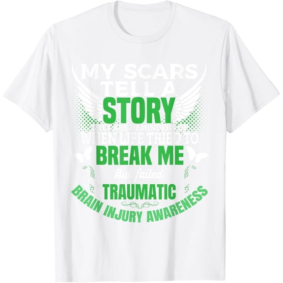 Exquisite and comfortable-Traumatic Brain Injury Awareness TBI Green Ribbon Men Women T-Shirt