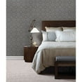 thumbnail image 3 of Brewster Matrix Black Geometric Wallpaper, 20.5-in by 33-ft, 56.4 sq. ft, 3 of 4