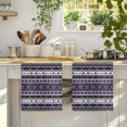 thumbnail image 4 of Purple Black Boho Kitchen Towels Set of 3, Vintage Tribal Striped Southwestern Absorbent Dish Towels for Kitchen, Microfiber Hand Towel, Quick Drying Tea Towel for Cleaning Decorative Dishcloths, 4 of 7