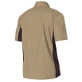thumbnail image 2 of Chef Code Utility Work Shirt with Button Front and Vent Side Panels, Khaki, XL, 2 of 2