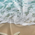 thumbnail image 2 of Coolnut 60" Sea Beach Starfish Round Tablecloth, Waterproof Outdoor Tablecloth with Umbrella Hole and Zipper, for Kitchen Dining Picnic Party Home Decor, 2 of 7