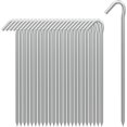 thumbnail image 2 of AAGUT Estacas para tienda de campaña, ganchos de metal para bordes de jardín, estacas para acampar en el patio, estacas galvanizadas resistentes de 9 pulgadas, calibre 6, para lona, inflables, decorac, 2 of 4