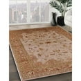thumbnail image 2 of Ahgly Company Indoor Square Mid-Century Modern Mahogany Brown Oriental Area Rugs, 8' Square, 2 of 6