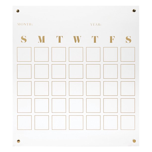 Acrylic Wall Calendar