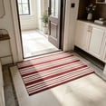 thumbnail image 7 of Diceymbol Gray White Striped Cotton Woven Rug Reversible Mat for Kitchen Entryway Patio Farmhouse Decor 32x20 Inch, 7 of 7