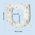 thumbnail image 3 of Bidet Cover,Mat,Waterproof,Toilet Lid Pad,Washable,Toilet Seat Cover,Seat 1C, 3 of 6