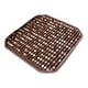 thumbnail image 5 of Cojín de asiento cuadrado con cuentas de madera y tapete refrescante tejido a mano Marrón, 5 of 9