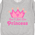 thumbnail image 3 of Inktastic Yes I Am the Princess Crown Toddler Sweatshirt, 3 of 4