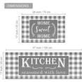 thumbnail image 2 of Grey Buffalo Plaid Kitchen Mat Set of 2 Non Slip Thick Kitchen Rugs and Mats for Floor Comfort Standing Mats for Kitchen, Sink, Office, Laundry, 17"x47"+17"x28", 2 of 6