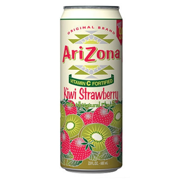 Arizona Tea Kiwi Strawberry 23 Oz Big Cans Pack of 24