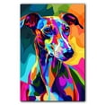 thumbnail image 3 of Whippet Dog Canvas Wall Art Poster Prints Colorful Pop Animal Art Wall Decor Dog Picture Artwork Pet Dog Painting Poster for Home Bedroom Living Room Decoration Framed, 3 of 6