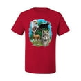 thumbnail image 2 of Eagle Bear Deer and Wolf Wildlife Americana / American Pride Men's Graphic T-Shirt, Red, Medium, 2 of 3