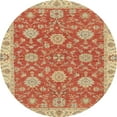 thumbnail image 1 of Ahgly Company Indoor Round Abstract Orange Red Oriental Area Rugs, 5' Round, 1 of 6