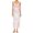 Pink White, variant on Gupgi Women Long Floral Dress Lace Patchwork Cutout V-Neck Sleeveless Bodycon Dress Summer Slit Backless Translucent Dress