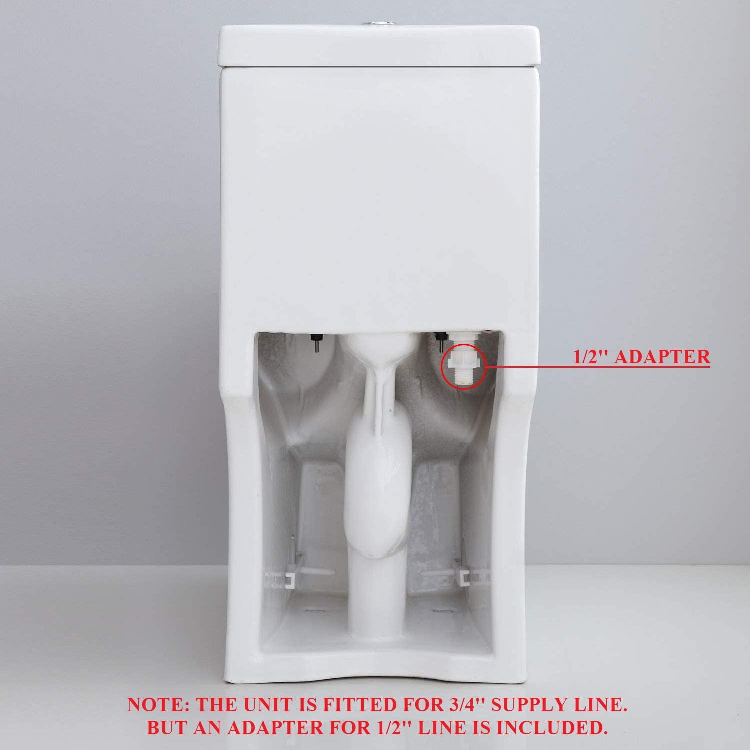 HOROW Small one Piece Toilet Compact Bathroom Commode Water Closet Dual Flush,12'' Rough-in+UF Seat