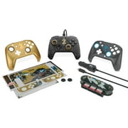 Nintendo Legend of Zelda Breath of the Wild Nintendo Switch Controller And Faceplate, Adaptor, And Accessory Bundle