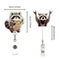 thumbnail image 2 of TIELUTT Celokiy Funny Goose Badge Reel Glitter Retractable ID Holder for Book Holder for Trading Cards Note Holder for Desk Dog Semi Rigid Holder Alphabetical Organizer Handicap Placard Holder for Au, 2 of 7