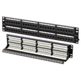 thumbnail image 1 of Panel de conexión FGB Cat6A de 48 puertos y 10 Gbps para pared o rack de 19 pulgadas, 1 of 7