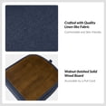 thumbnail image 5 of Modern Accent Chair with Storage Ottoman Barrel Reading Chair Versatile Footrest Living Room Navy, 5 of 9