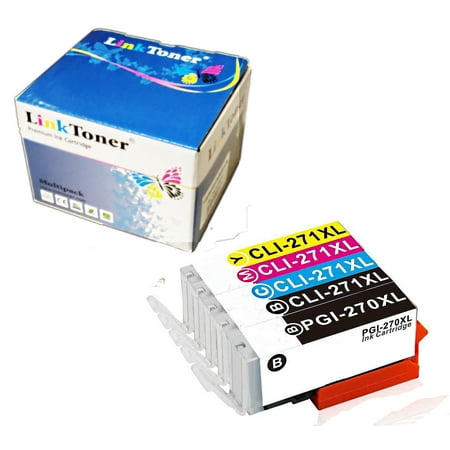 Linktoner Compatible Replacement for Canon Ink Cartridges CLI271 XL Color and Canon Ink PGI 270XL Black