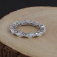 thumbnail image 3 of 1.9 TCW Solid 18 Kt White Gold SI Clarity HI Color Diamond Promise Eternity Ring, 3 of 4