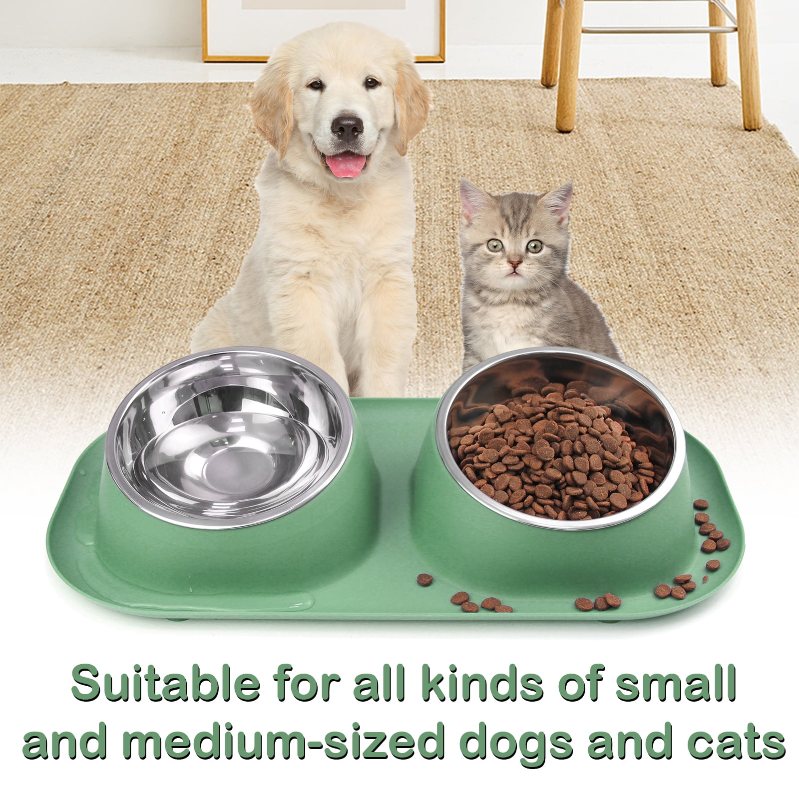 Forest Feast Elevated Cat Feeding Bowl – Petites Paws