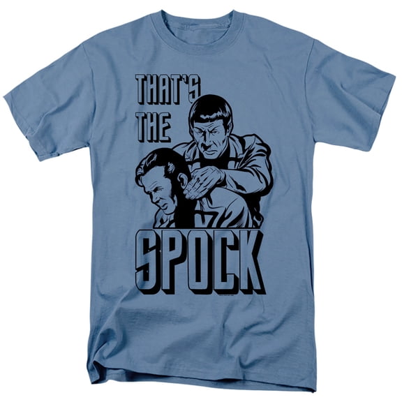 Star Trek Thats The Spock Adult 18/1 T-Shirt Carolina Blue