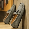 thumbnail image 4 of Men's Casual Loafers Slip On Leather Shoes Lightweight Driving Shoes Moccasins Classic Penny Loafer Flats Boat Shoes, 4 of 10