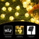 thumbnail image 2 of Globo solar de luces de Navidad, 21 pies, 30 luces LED de globo solar, cadena de luces al aire libre, impermeable, de cristal, bola de burbujas, luces para patio, jardín, pérgola, cenador, bistró, fiesta, blanco cálido BANYUO Electrónica, 2 of 6