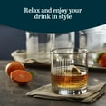 thumbnail image 2 of Libbey Cut Cocktails Rocks Glasses Set, Clean, Linear Glassware Drinking Glasses Set of 4, Dishwasher Safe Glasses for Weddings, Birthdays, and More, 2 of 5