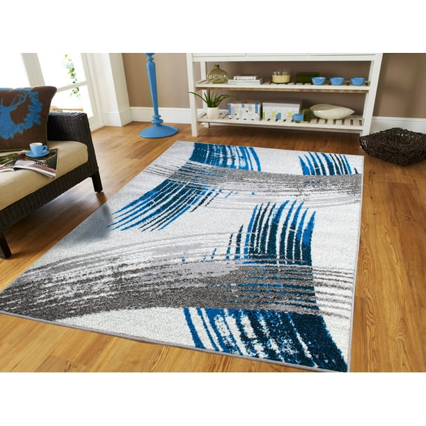 Large Contemporary Area Rugs 8 By 10 Grey Blue Green Area Rugs On Clearance 8x10 Rugs For Living Room Walmart Com Walmart Com