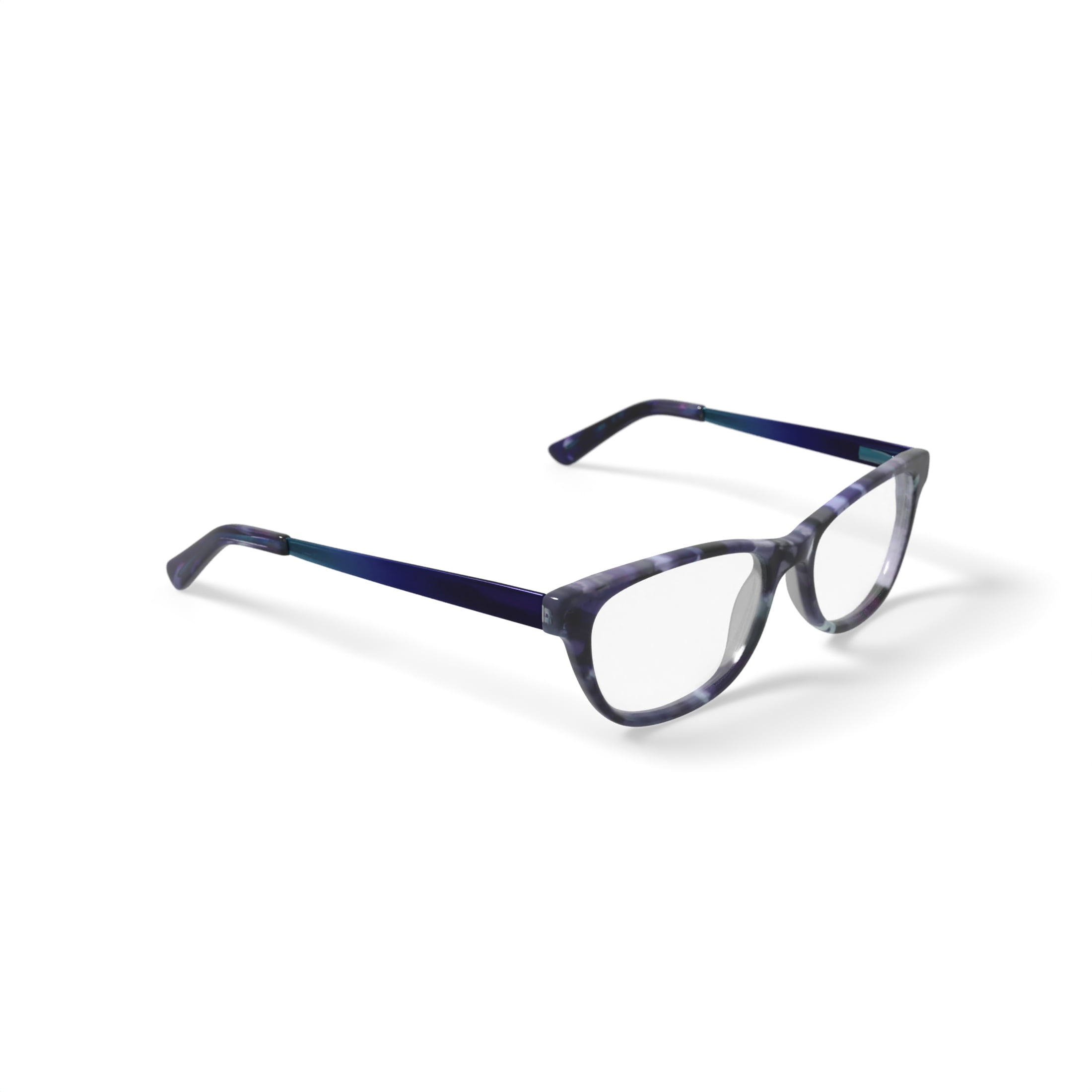 Walmart Youth FM16078 Square Prescription Eyeglasses with Case, Purple