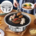 thumbnail image 5 of Stainless Steel Grill Barbecue Tray Grills Home Barbecue Oven Grill Roasting Meat Tools - Without Rack Without Plate Rack, 5 of 8