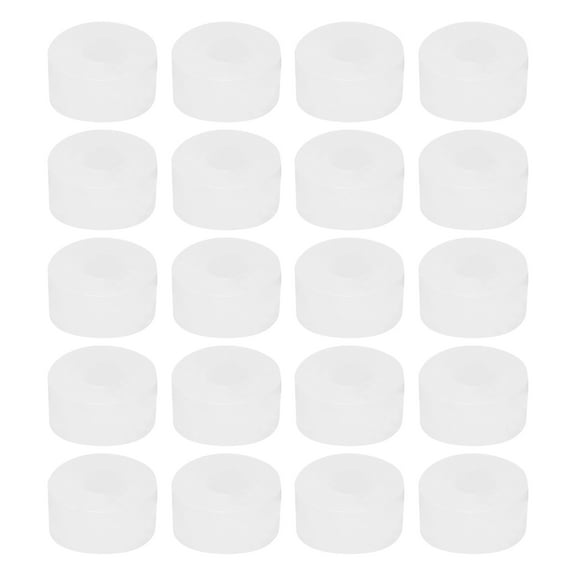 Uxcell Silicone Rubber Flat Washer, 0.51" OD x 0.2" ID x 0.24" Thickness, White 20Pcs