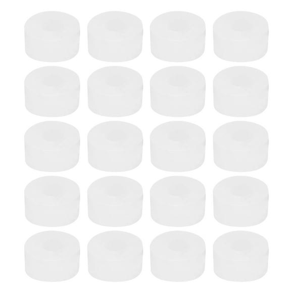 Unique Bargains Silicone Rubber Flat Washer, 0.51' OD x 0.2' ID x 0.24' Thickness, White 20Pcs