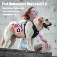 thumbnail image 2 of YIXIGGC Retractable Dog Leash Upgraded Rechargeable with LED Light, One-Hand Brake and Unlock Tangle Free Pet Leashes 16ft/5m Nylon Tape for up to 88lbs Small Medium Large Dogs DYF329-2262, 2 of 7